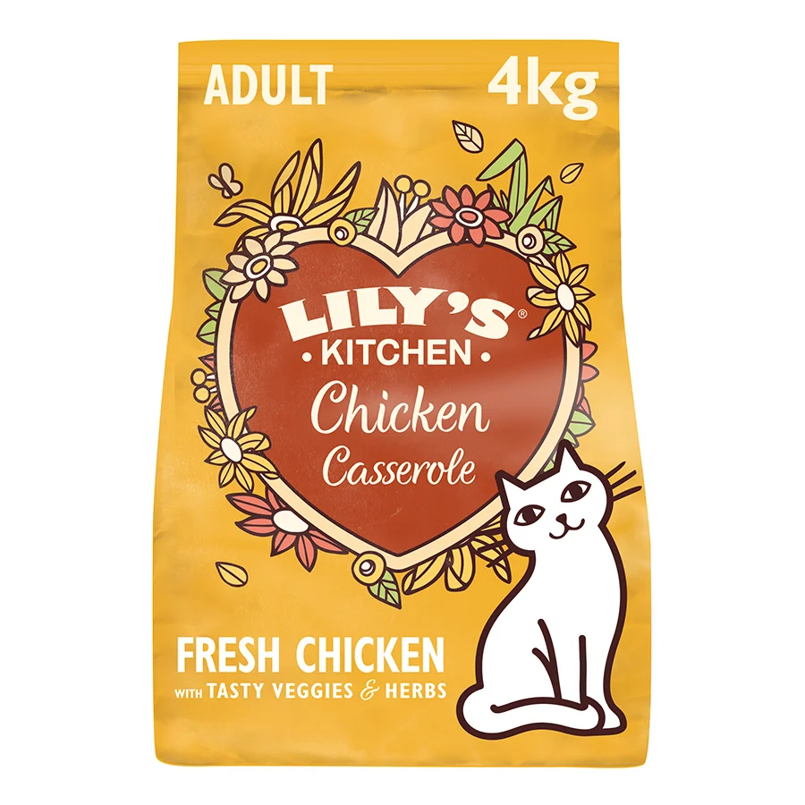 Trendy Lily x27 s Kitchen Casserole Complete Dry Adult Cat Food Chicken 4kg Sophisticated
