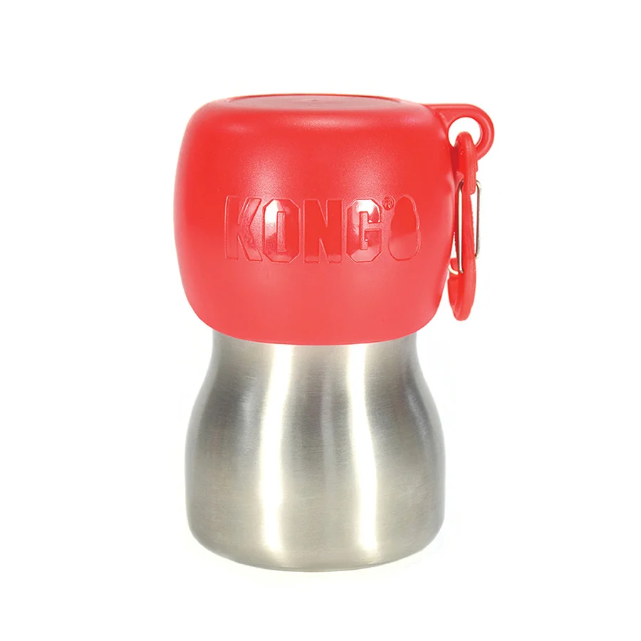 Fashionable Kong H2O Dog Water Bottle Red 280ml High-End