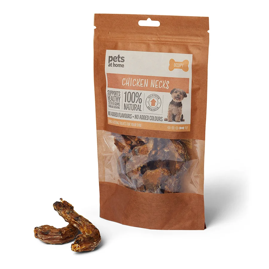 Efficient Pets at Home Natural Dog Treat Chicken Necks 100g Artisan
