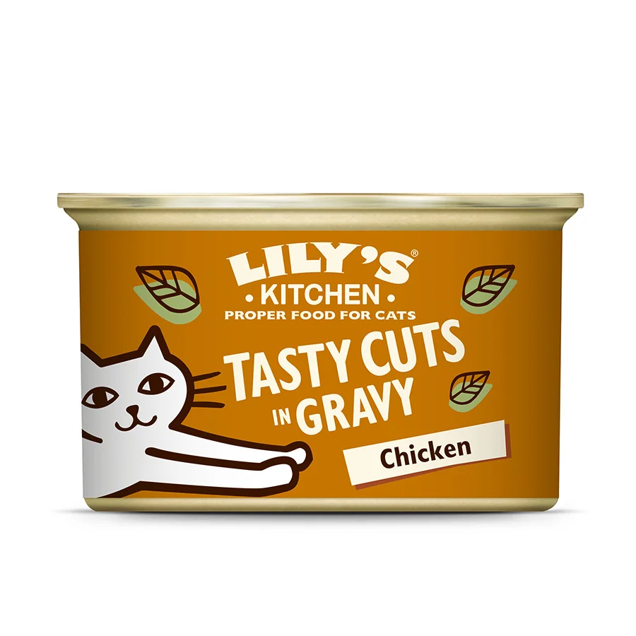Breathable Lily x27 s Kitchen Tasty Cuts in Gravy Cat Food Chicken 85g Certified