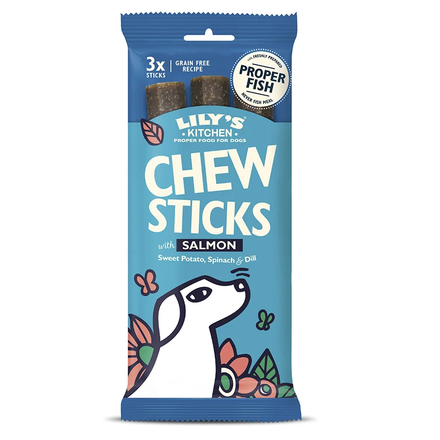 Comfortable Lily x27 s Kitchen Dog Chew Sticks With Salmon 120g Enhanced