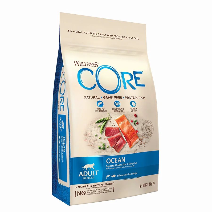 Sophisticated Wellness Core Grain Adult Dry Cat Food Ocean Salmon with Tuna 4kg Versatile