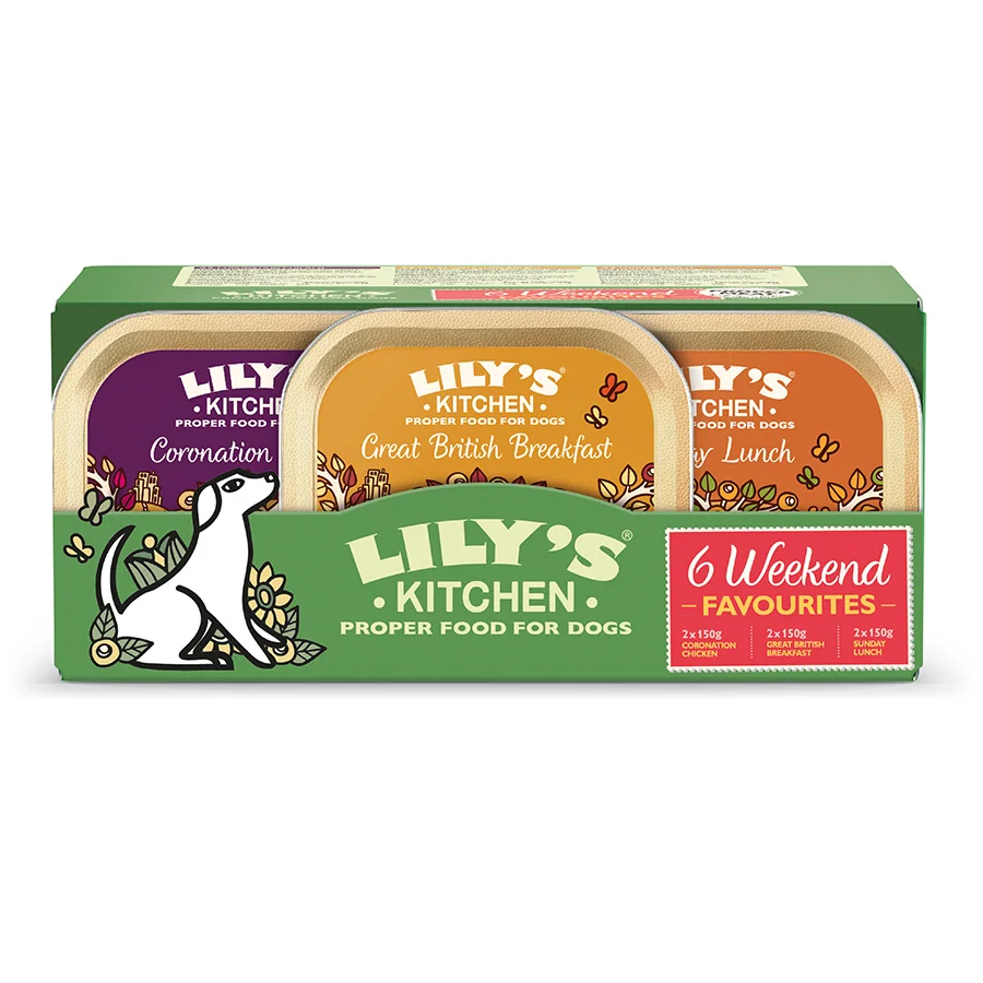Premium Lily x27 s Kitchen Weekend Favourites Wet Adult Dog Food 6x150g Efficient
