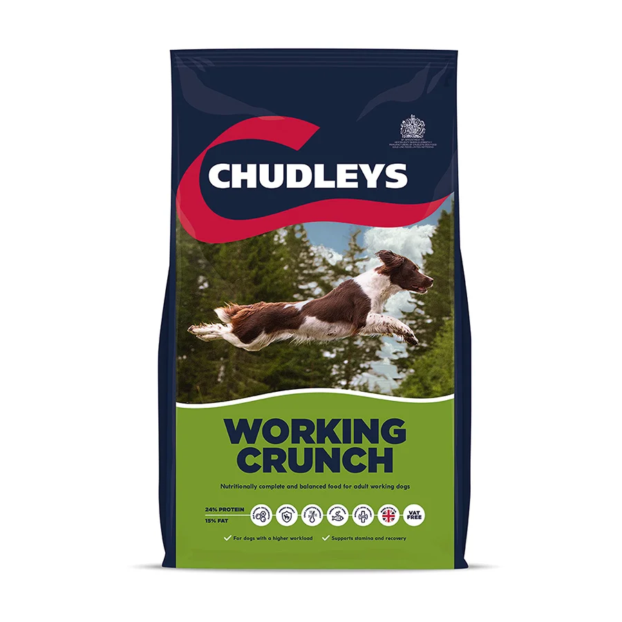 Quality Chudleys Working Crunch Adult Dry Dog Food 14kg Proven