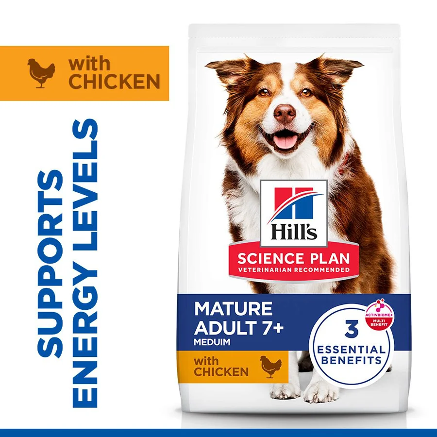 Genuine Hill x27 s Science Plan Medium Breed Mature Adult Dry Dog Food Chicken 18kg High-Performance