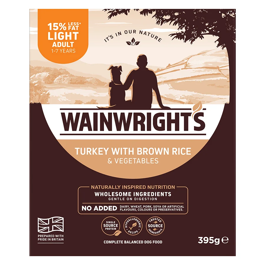 Enhanced Wainwright x27 s Light Adult Wet Dog Food Turkey with Rice Next-Generation