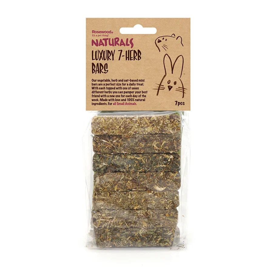 Contemporary Naturals Luxury 7-Herb Bar Small Animal Treats 7 Pack 80g World-Class