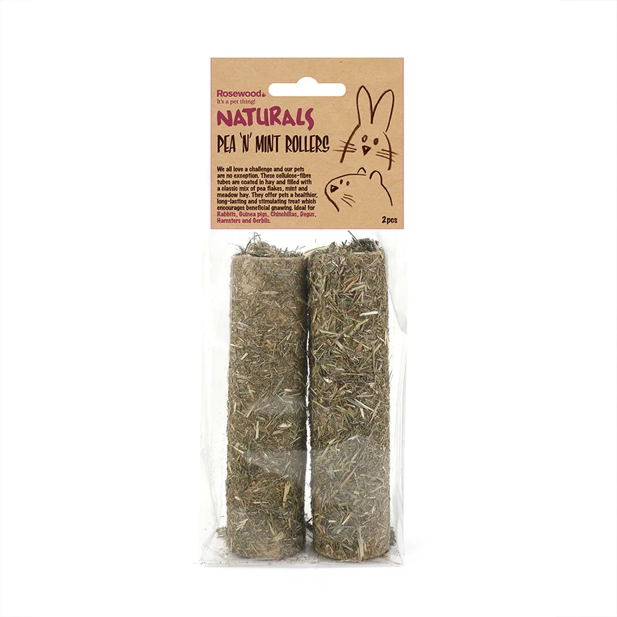 Practical Naturals Pea x27 N x27 Mint Roller Small Animal Treats 2 Pack 140g Sophisticated