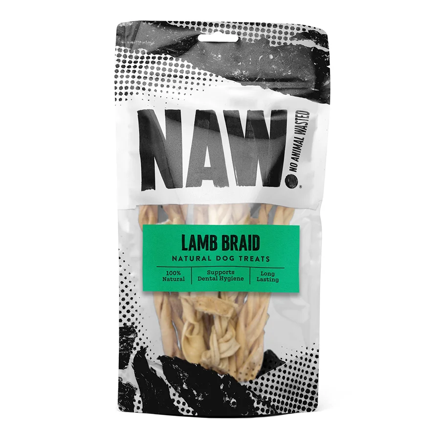 Advanced NAW Dog Treat Lamb Braid 100g Fast