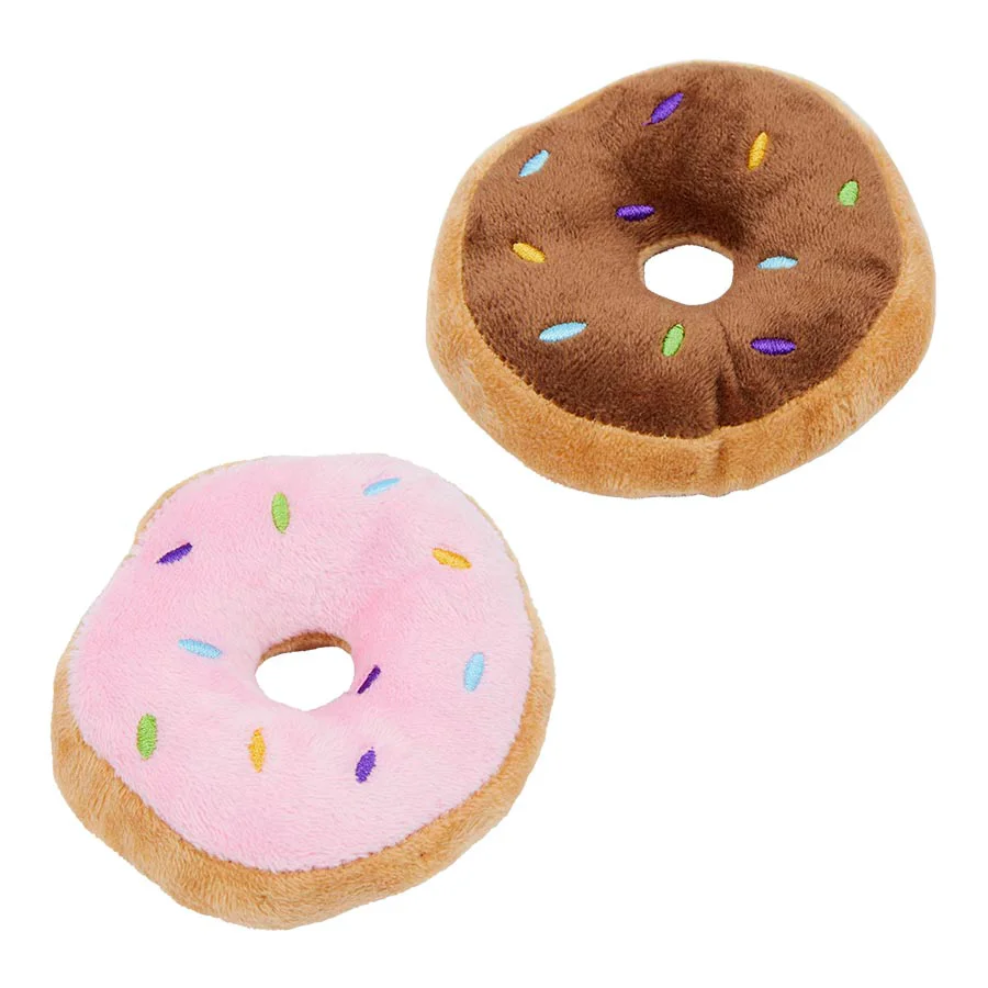 High-Grade Pets at Home Catnip Doughnut Cat Toy 2 Pack Luxury