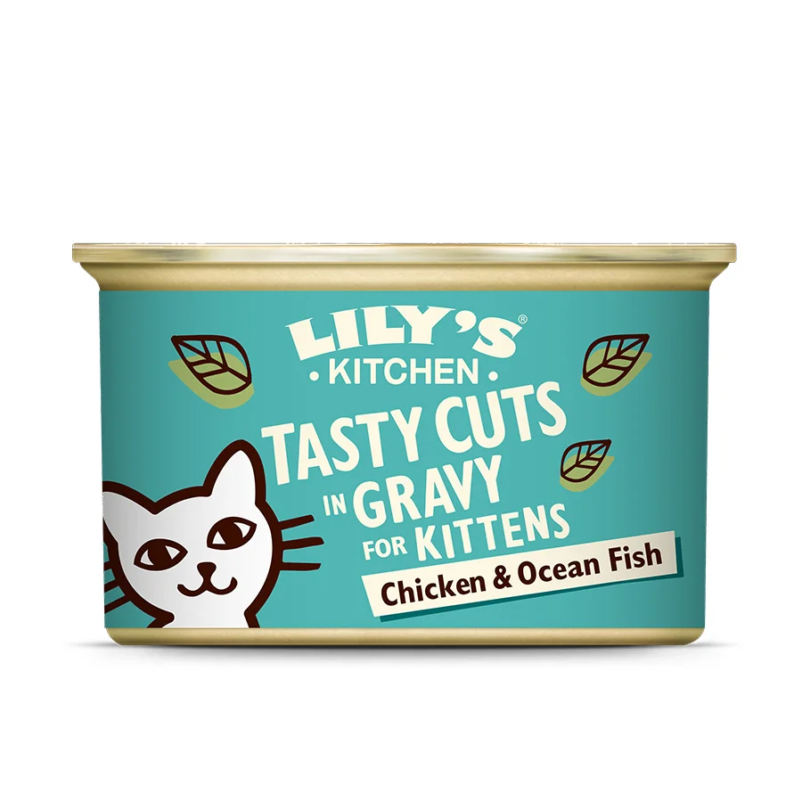 Smart Lily x27 s Kitchen Wet Kitten Food Chicken Ocean Fish in Gravy 85g Organic