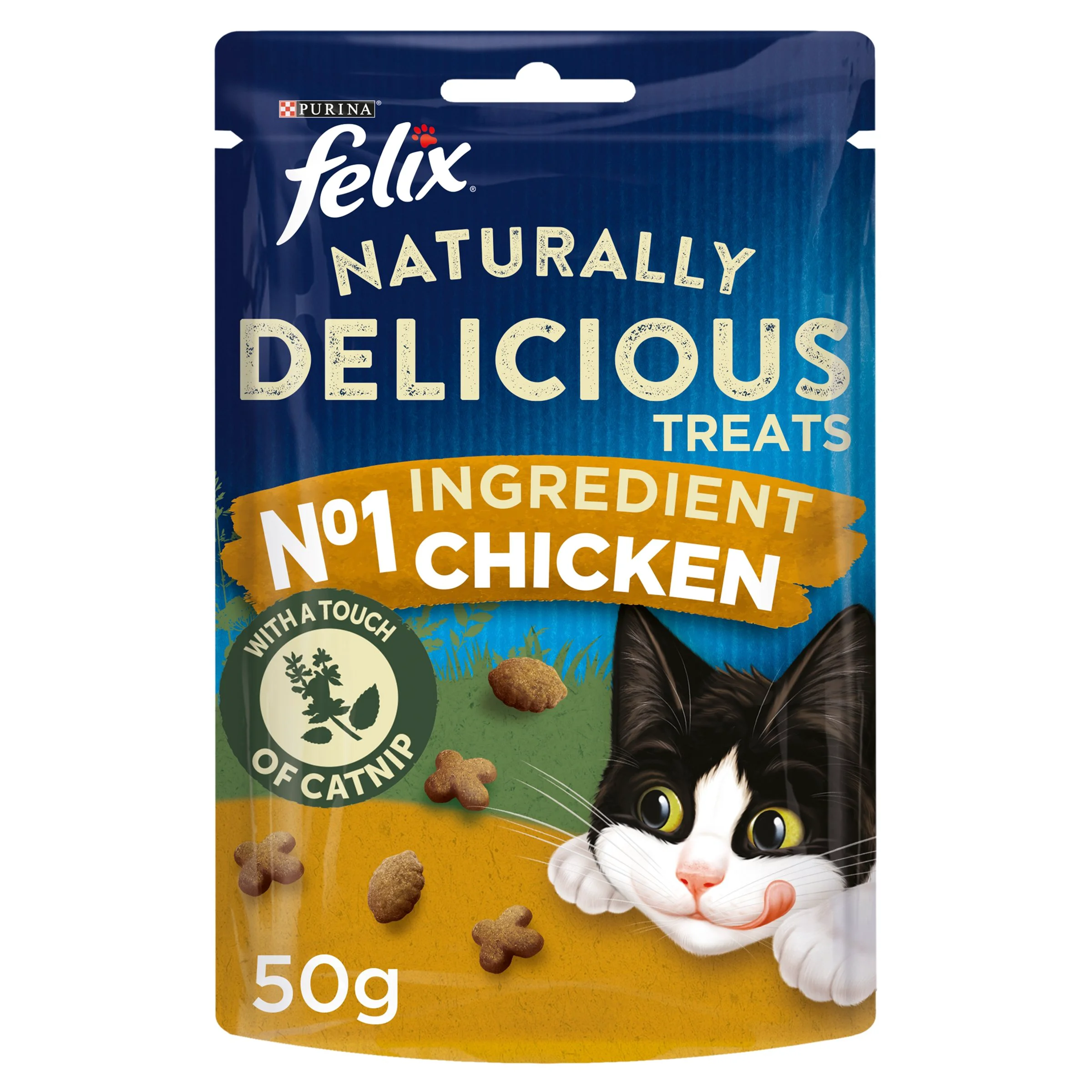 Fine Crafted Felix Naturally Delicious Cat Treats Chicken 50g Official
