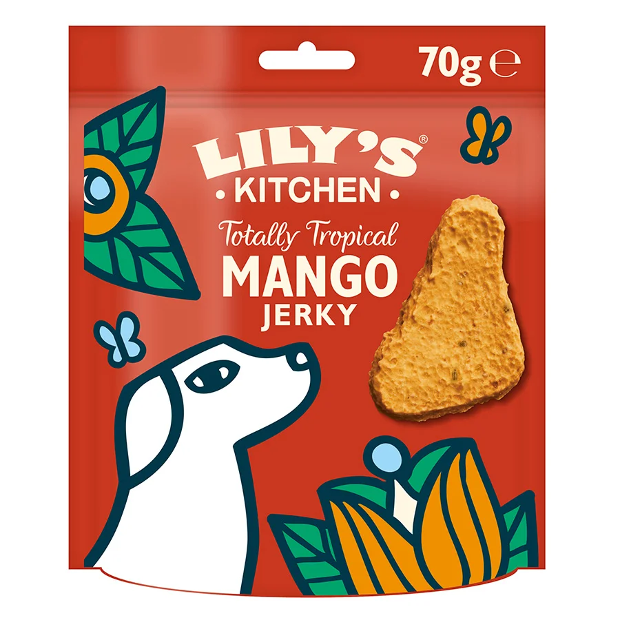 Carefully Designed Lily x27 s Kitchen Mango Jerky Dog Treats 70g Smooth