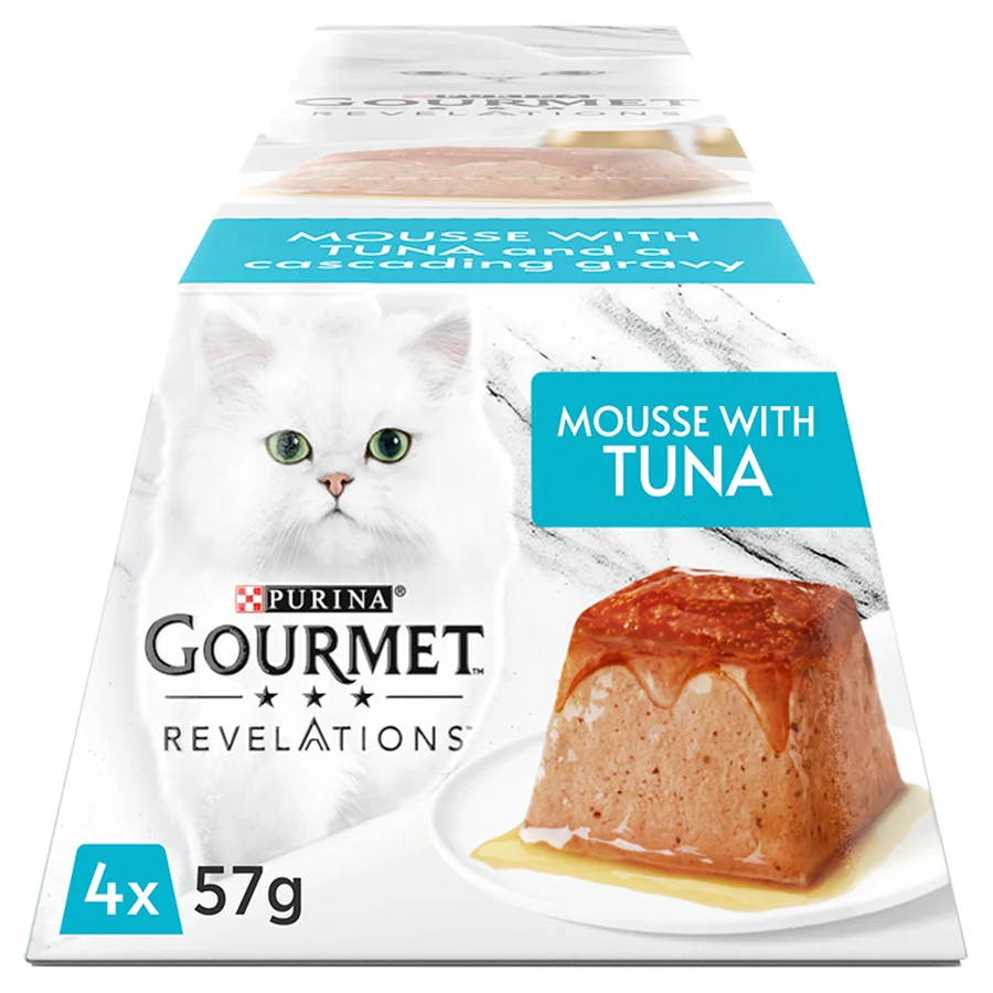 Selected Gourmet Revelations Wet Adult Cat Food Tuna with Gravy 4x57g Flexible