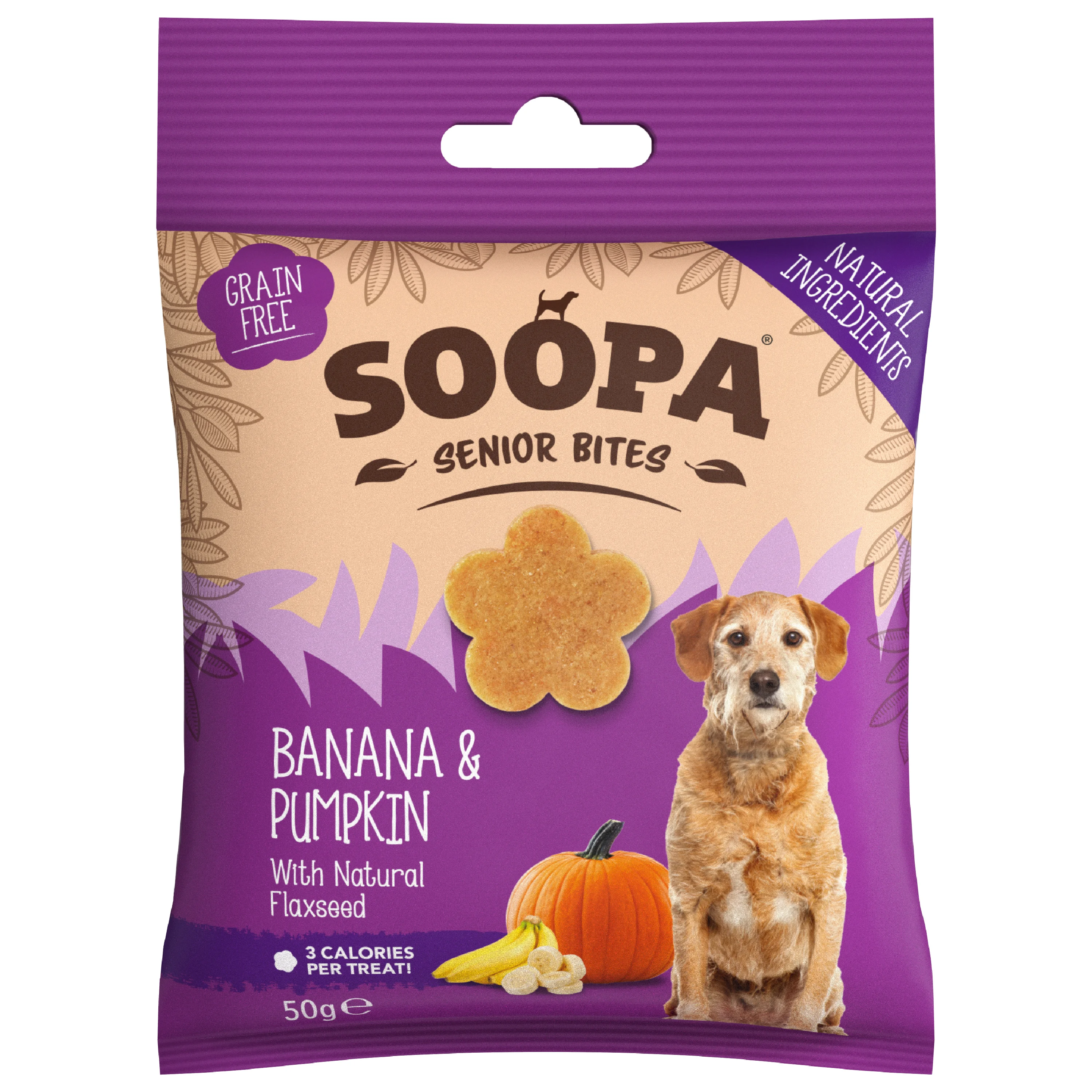 Effective Soopa Healthy Bites Senior Dog Banana Pumpkin 50g Convenient