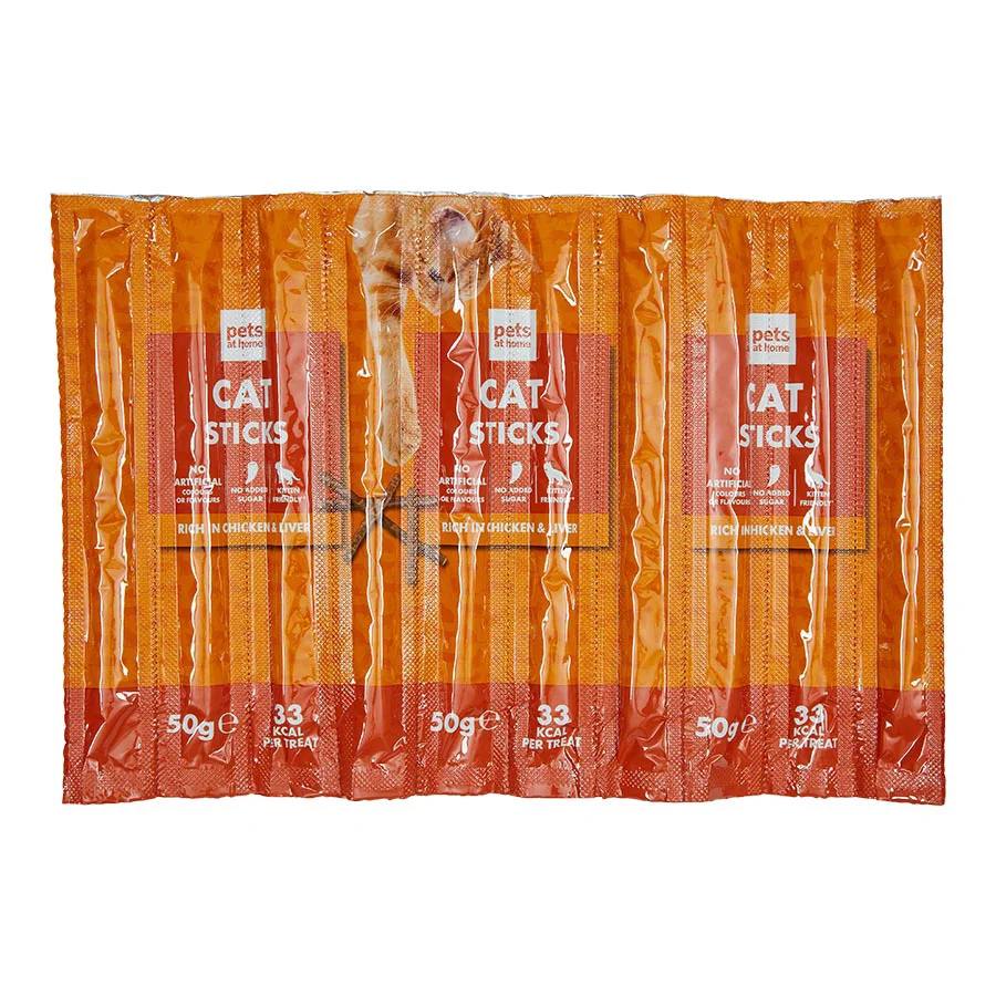 Unique Pets at Home Cat Treat Sticks Chicken Liver 10x5g Innovative