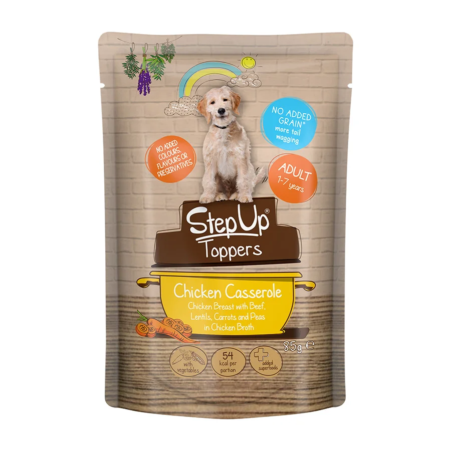 Artisan Step Up Naturals Wet Adult Dog Food Chicken Casserole 85g Exclusive