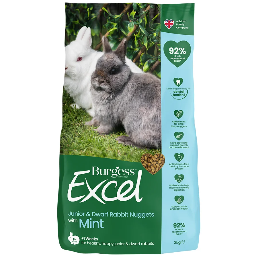 Elite Burgess Excel Junior Dwarf Rabbit Nuggets High-Quality