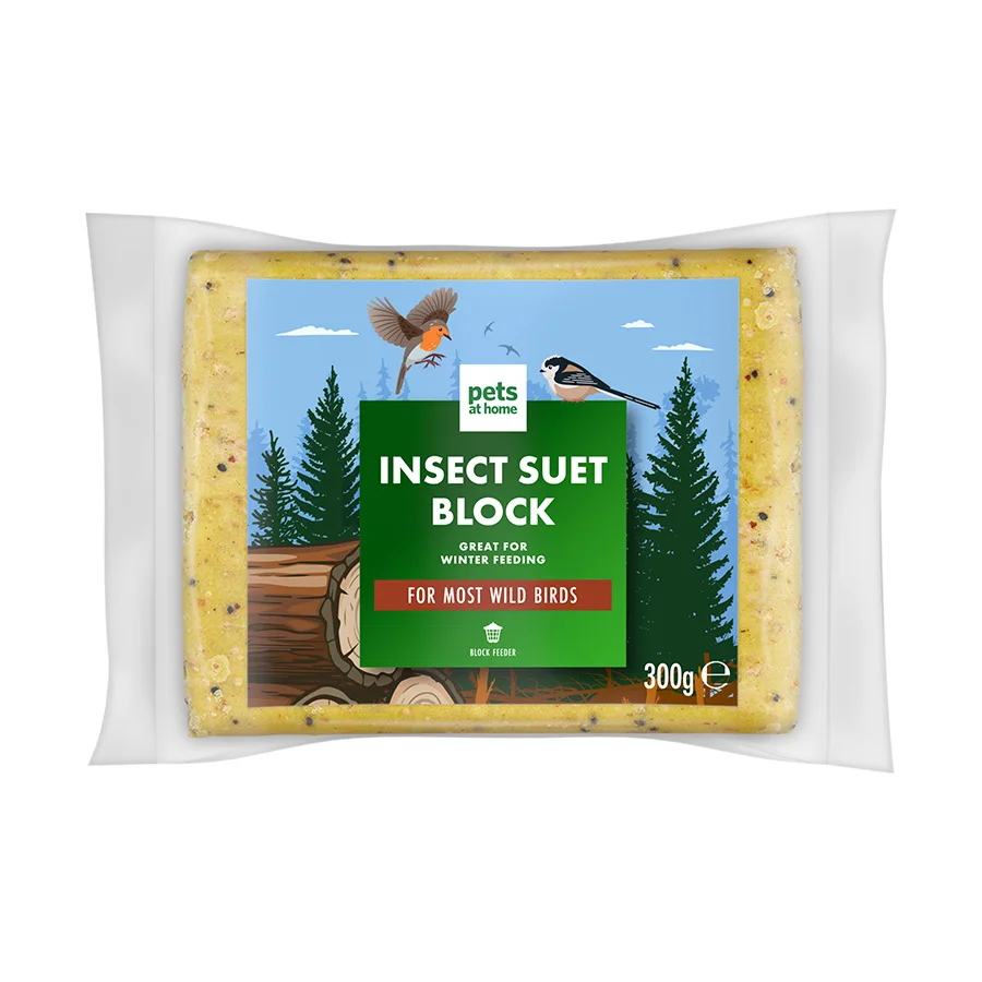 Artisan Pets at Home Wild Bird Insect Suet Block 300g Outstanding