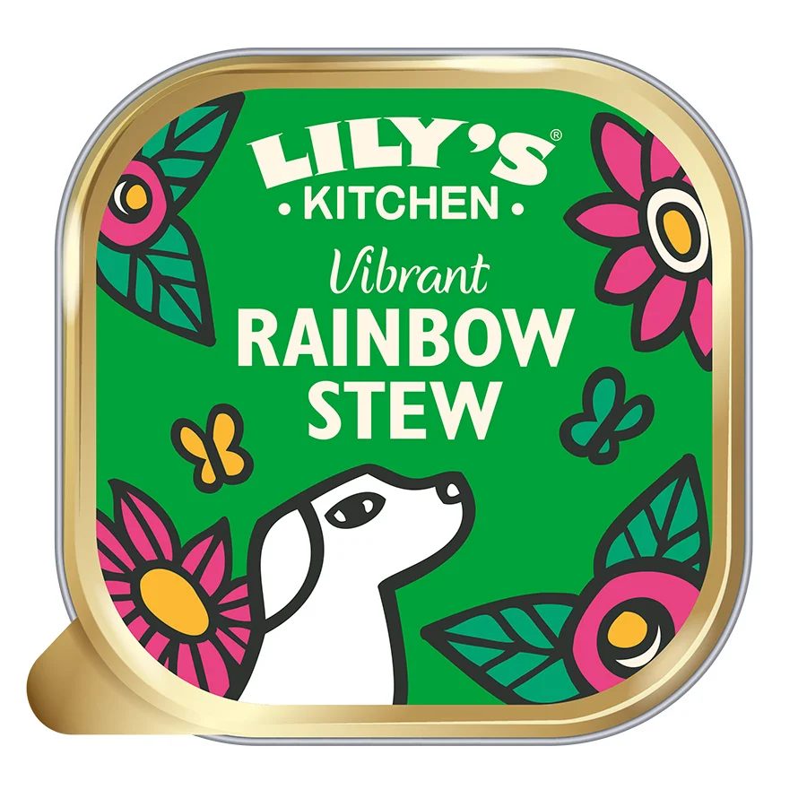 Casual Lily x27 s Kitchen Wet Adult Dog Food Plant-Based Vibrant Rainbow Stew Tin 150g Specialty