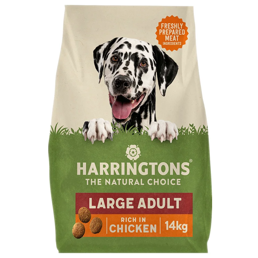 Flexible Harringtons Complete Large Breed Adult Dry Dog Food Chicken Rice 14kg Top-Quality