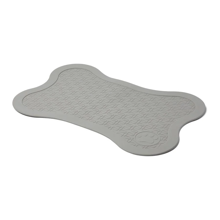 Professional Just For Puppy Slip Resistant Feeding Mat Grey Genuine