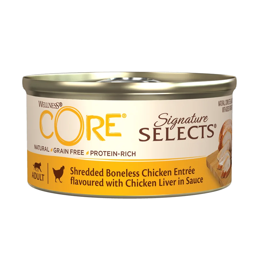 Specialty Wellness Core Signature Selects Adult Wet Cat Food Chicken with Liver 79g Trusted