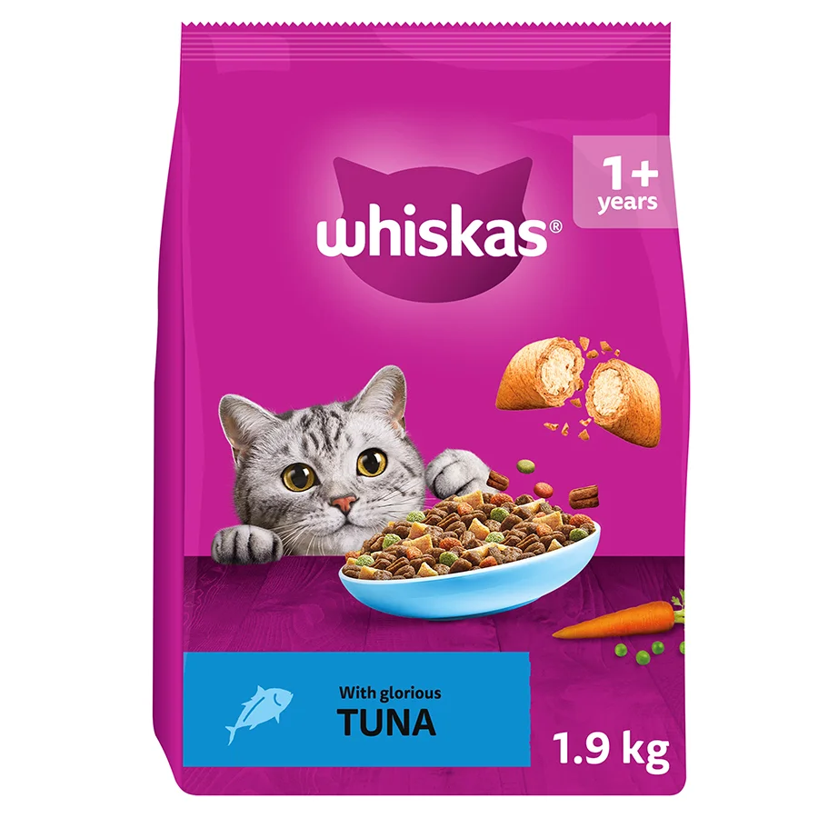 Efficient Whiskas 1 Adult Dry Cat Food Tuna 1.9kg Green