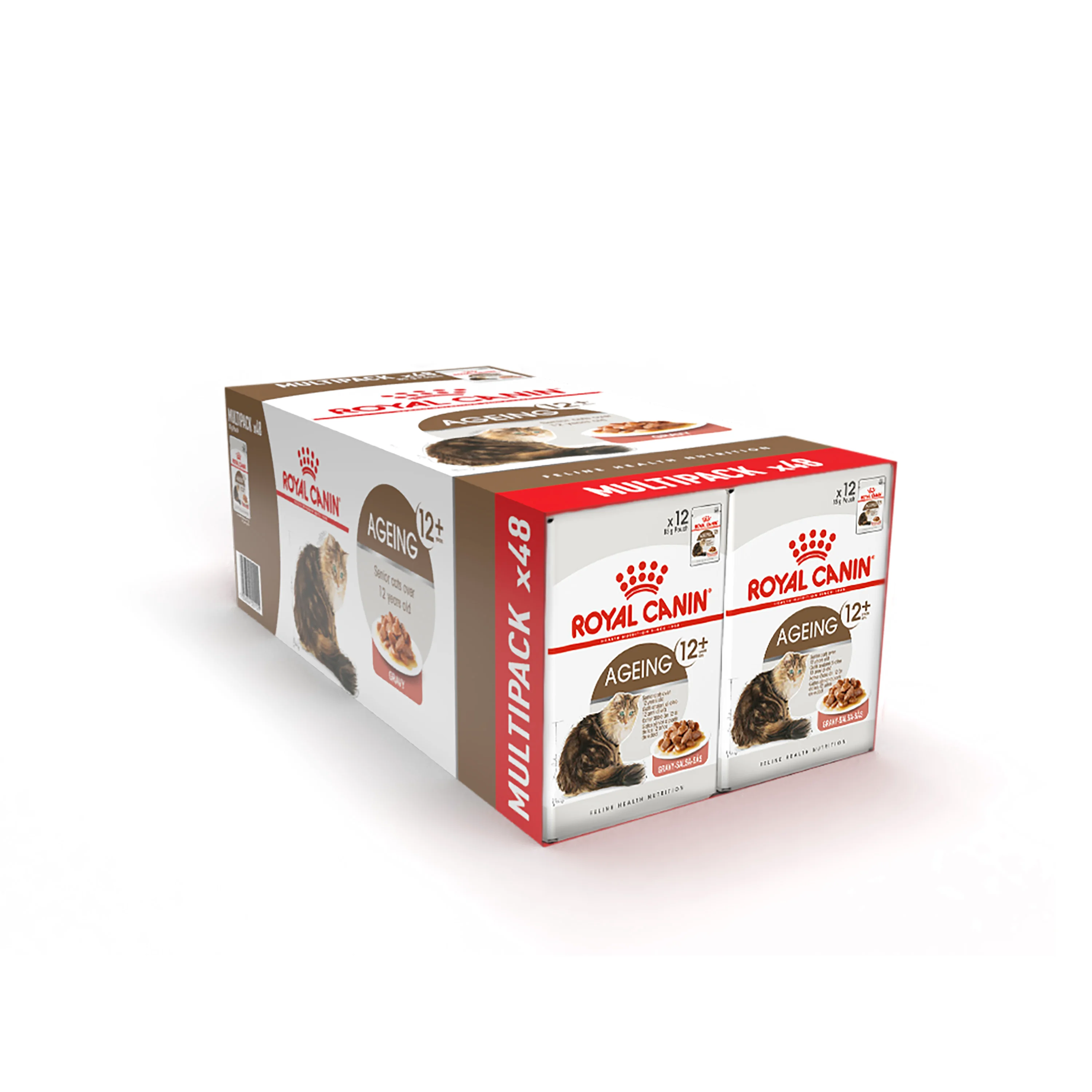 Exclusive Royal Canin Ageing 12 Senior Wet Cat Food In Gravy 48x85g Elegant