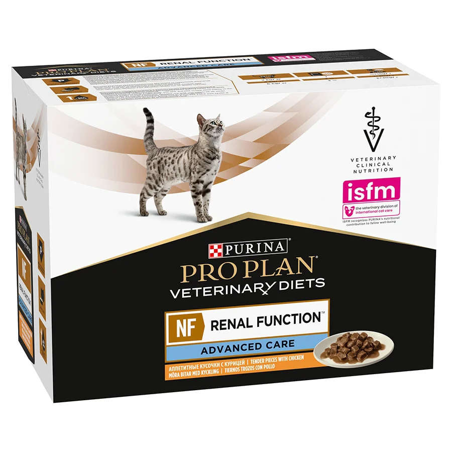Green Pro Plan Vet Diet NF Care Renal Function Wet Senior Cat Food World-Class