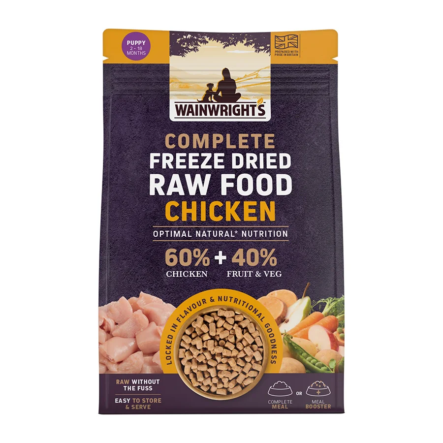 Next-Generation Wainwright x27 s Complete Puppy ze Dried Raw Dog Food Chicken Fine Crafted