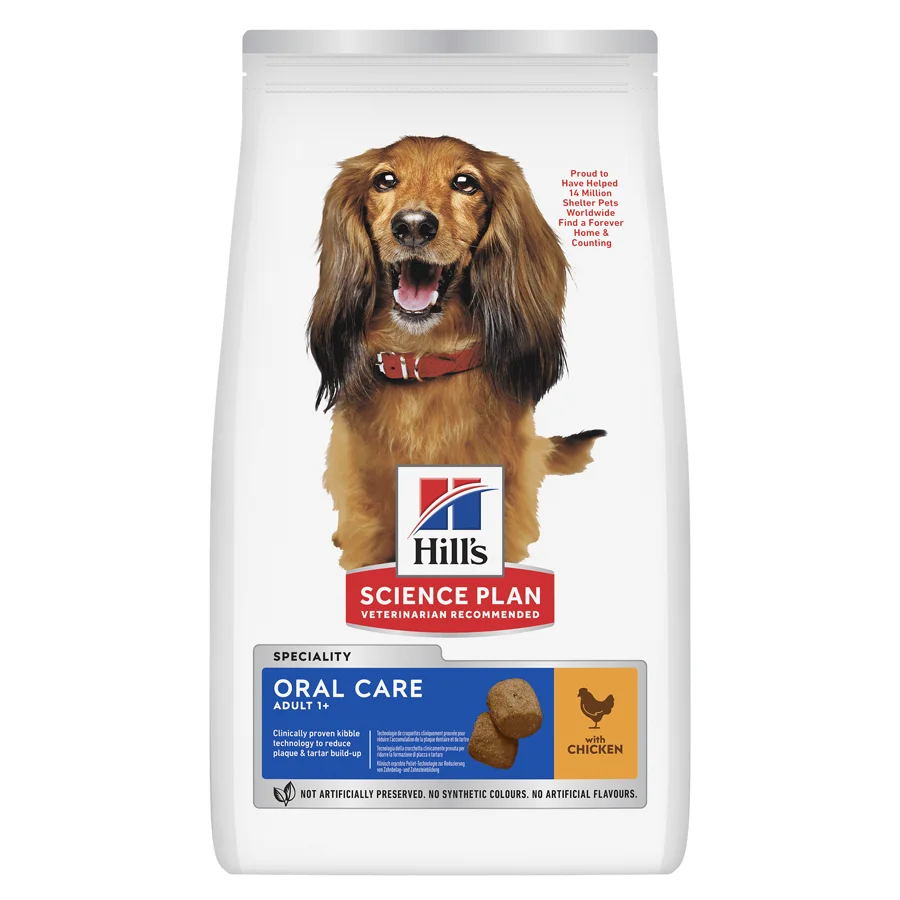 Eco-Friendly Hill x27 s Science Plan Oral Care Dry Adult Dog Food Chicken Flavour 12kg Professional