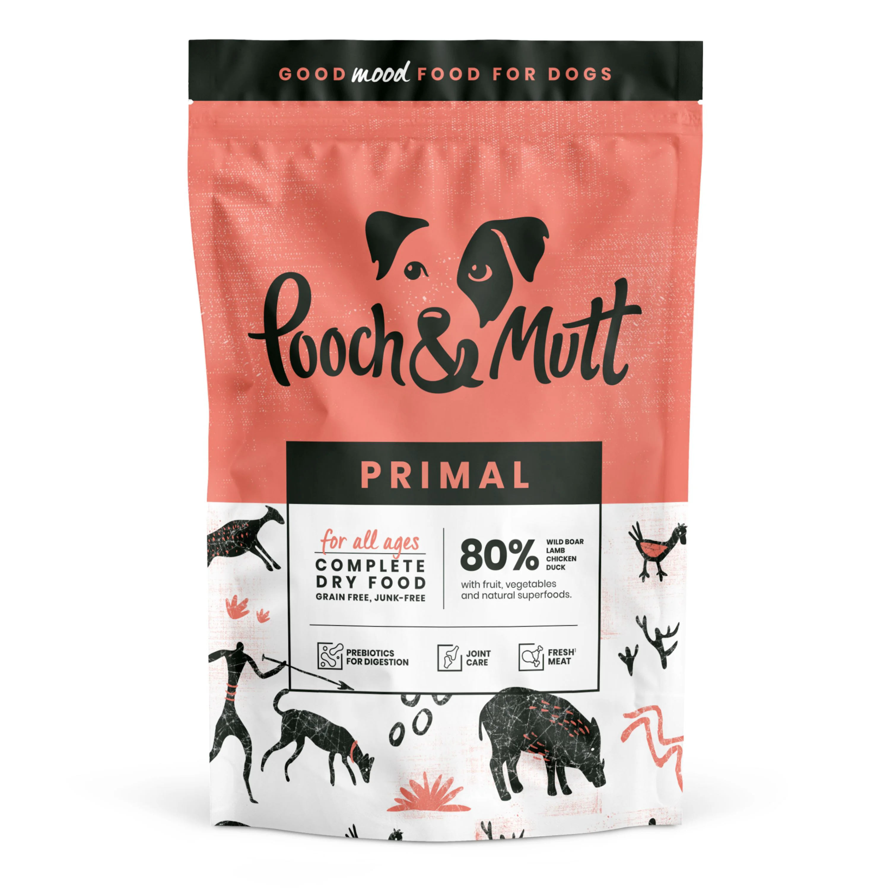 Optimized Pooch and Mutt Adult Dry Dog Food Primal Wild Boar Next-Generation