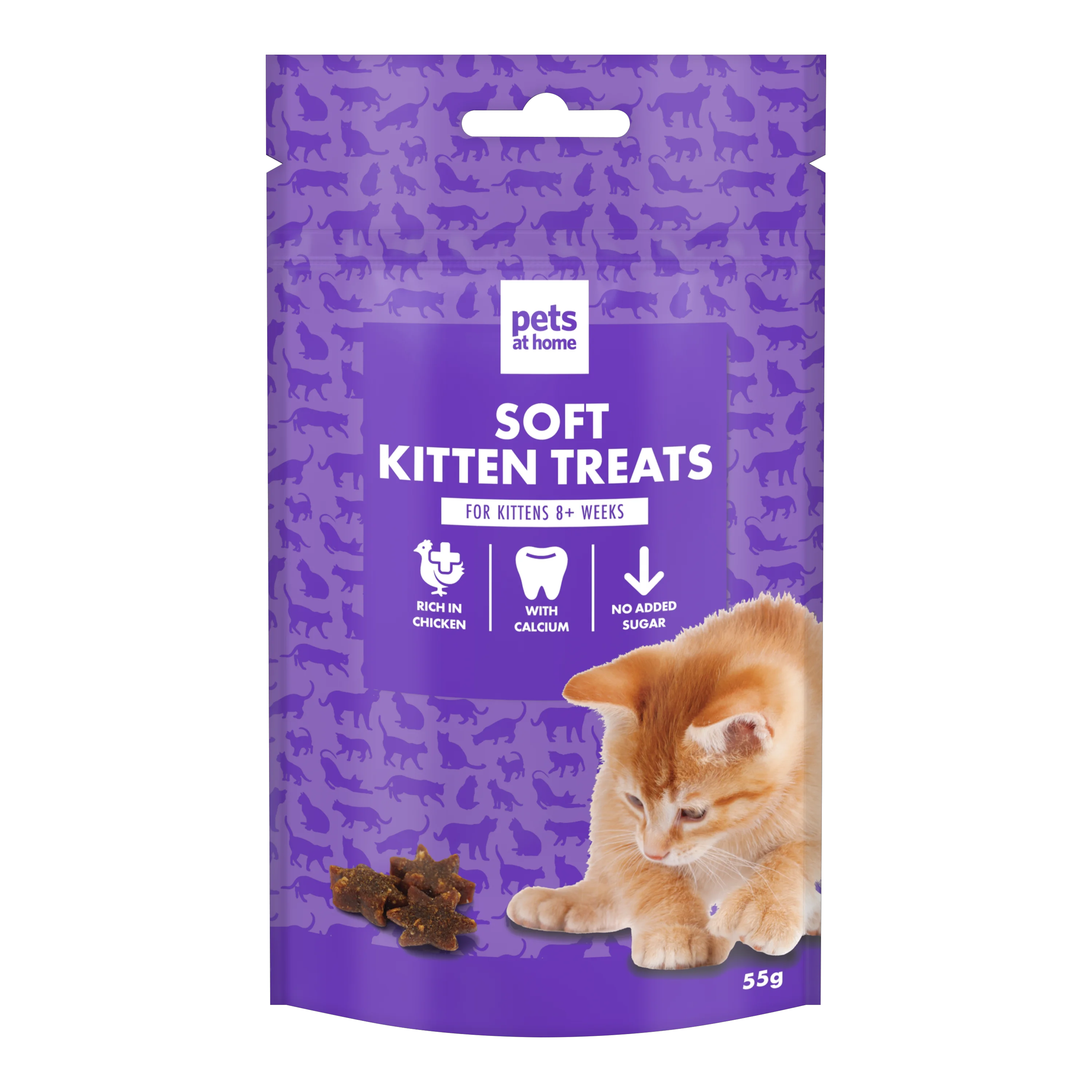 Secure Pets at Home Soft Kitten Treats with Chicken 55g Prestigious