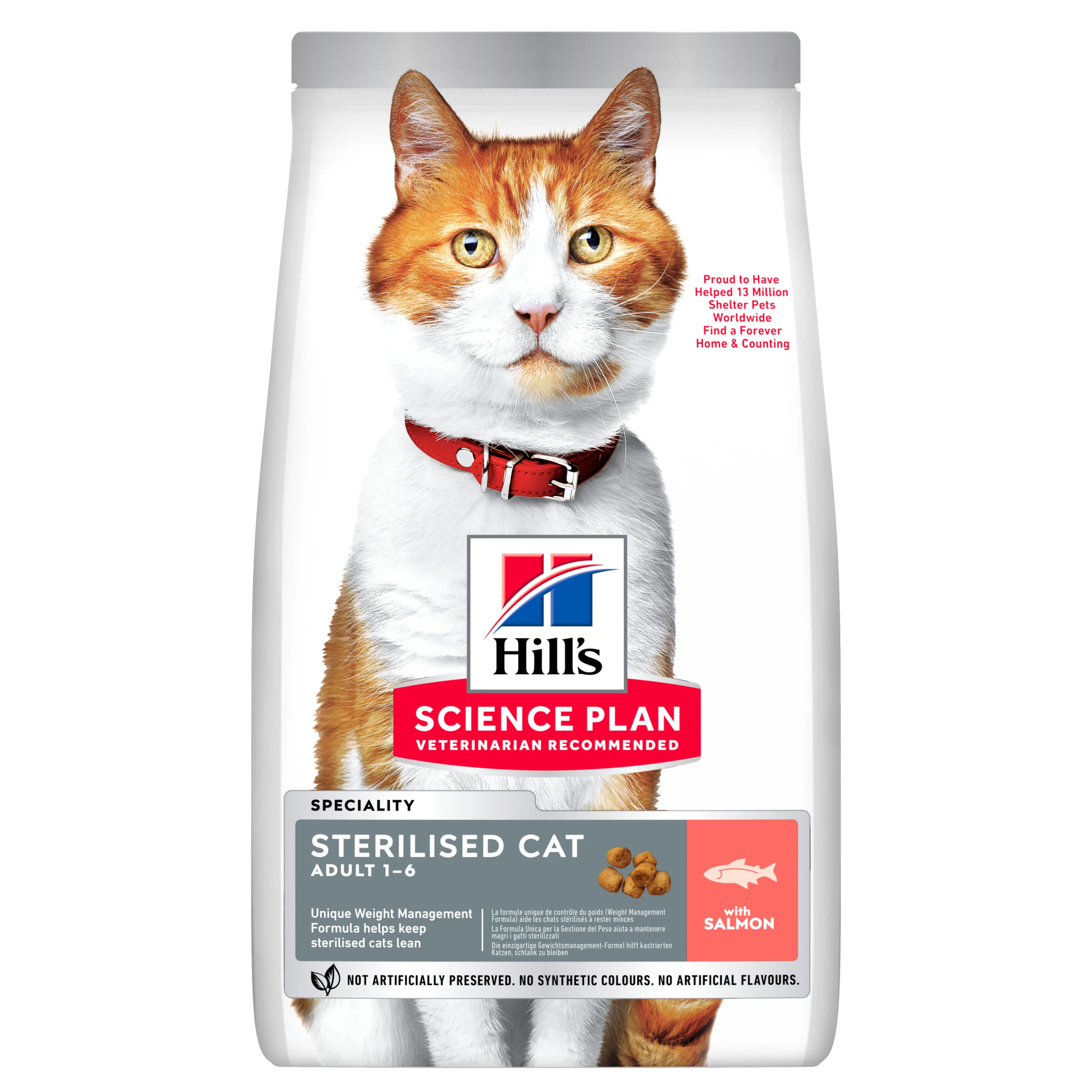 Unique Hill x27 s Science Plan Sterilised Adult Dry Cat Food Salmon 3kg Solid