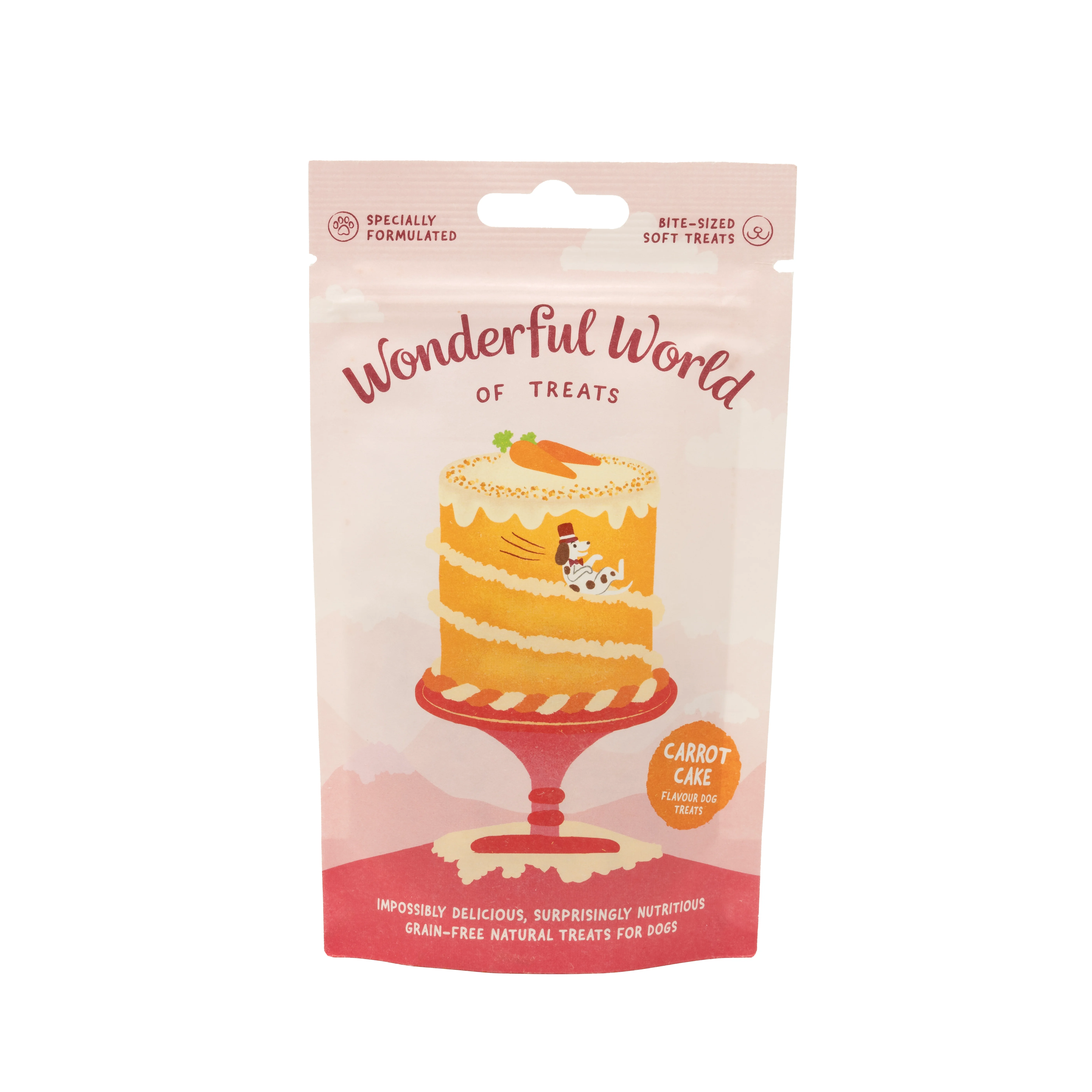 Responsible Wonderful World of Treats Carrot Cake Vegan Dog Training Treats 50g Green
