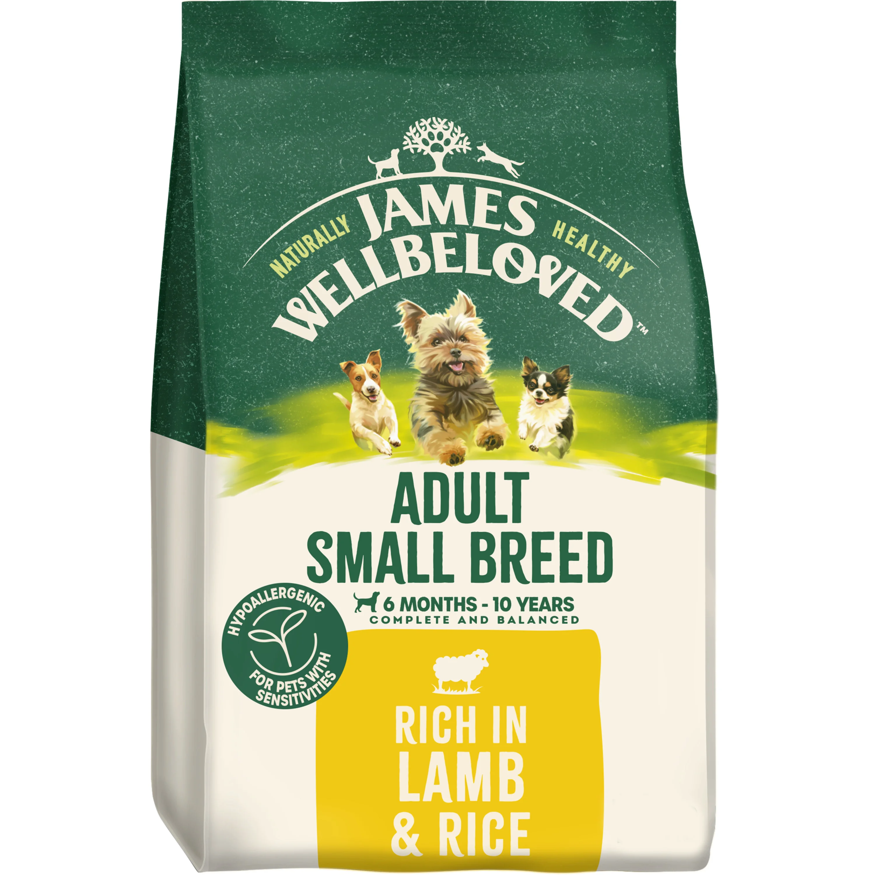 High-Grade James Wellbeloved Small Breed Adult Dry Dog Food Lamb Rice Stylish