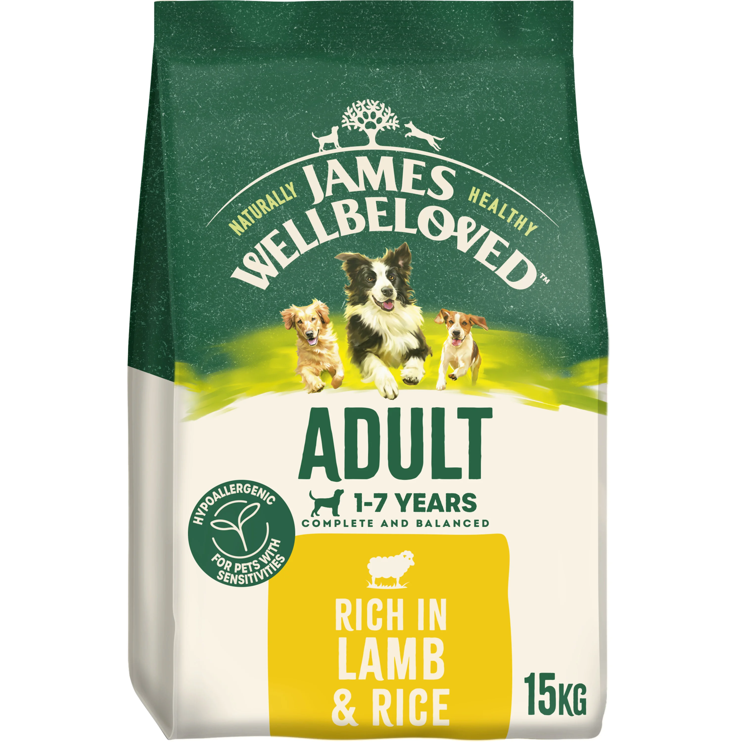 Efficient James Wellbeloved Hypoallergenic Adult Dry Dog Food Lamb Rice 15kg Carefully Designed